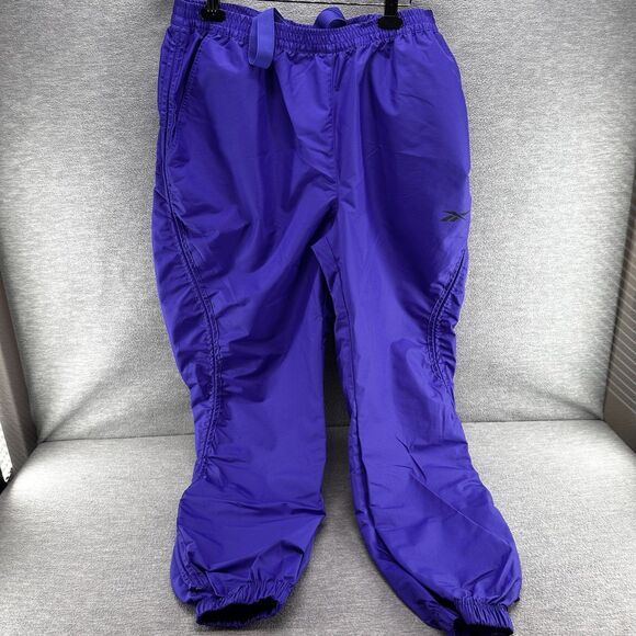 REEBOK CARDI B - Women's Windbreaker 1X Purple Cropped Jacket Tracksuit Set A54 - Picture 5 of 16